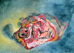 Modern painter, Czernus j. Pig's head