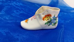 Herendi porcelán,virágos cipőcske