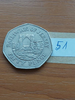 JERSEY 50 PENCE 1994 (Arch of Grosnez Castle) 27,3 mm, Réz-nikkel  51.