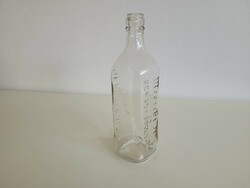 Old 1930s Mecsek drink and dekány brandy factory Geiger Kálmán Pécs glass conical bottom glass bottle