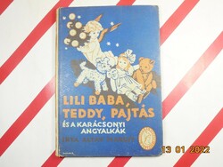Margit Altay: lily doll, teddy, barnyard and the Christmas angels, antique book Palladis edition