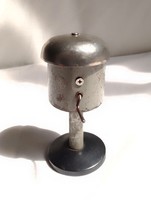 Antique old lever manual railway signal bell for model 0 train field table additional record game