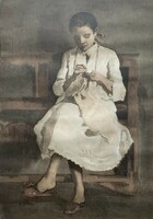 Béla Vidovszky (1883-1973): seamstress