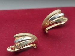 Gold earrings antique 14k.