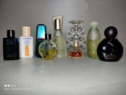 Vintage mini parfüm nyolc darab együtt különleges illatok gyűjteménye a nyárra