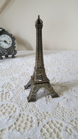 Bronzított fém Eiffel torony 18cm.