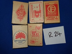 Retro háztartási papírdobozos gyufák címke gyűjtőknek egyben a képek szerint R 24