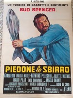 Bud spencer piedone the cop original italian movie poster