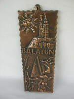 Lake Balaton memory retro metal wall ornament