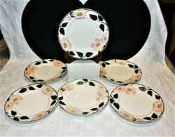 Plate set - villeroy & boch - wild-rose decor - with wild rose pattern - 6 pcs 20.5 cm