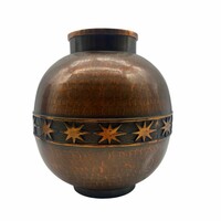 Bronz Váza Csillagmintával Középen M00404