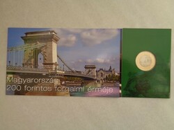 2009 200 HUF banknote and coin blister