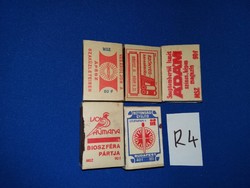 Retro háztartási papírdobozos gyufák címke gyűjtőknek egyben a képek szerint R 4