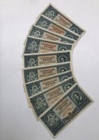1945 10.000.000 Pengő 9 db-os lot
