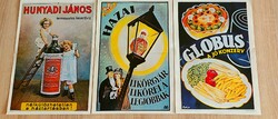 Eredeti retro plakát másolatok (reprint) 3 db