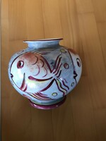 Papp János keramikus művész: halas váza
