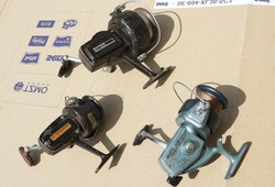 3 vintage fishing reels from the 70s