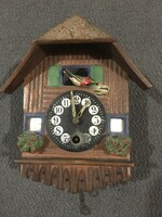 Wooden mini wall clock! 14X8.4x6 cm