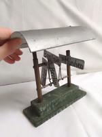 Unique? Antique old railway station road direction sign board 0 railway model field table