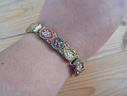 Antique micromosaic bracelet, damaged