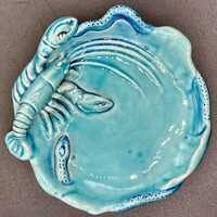 Zsolnay crab bowl with glaze