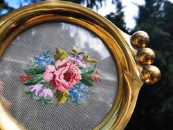 Copper rosy tapestry centerpiece