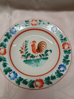 Retro hand-painted rooster wall plate