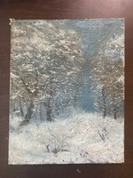 Unknown painter: winter landscape