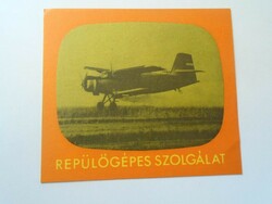D194904 aircraft service, sticker - 1970-80