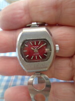 Swiss watch from the 1970s in extra nice condition, the mechanism works brilliantly, with a small defect