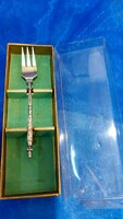 Old thick silver-plated dessert fork