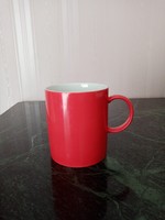 Új piros jelzett porcelán  Rosenthal teás kávés  bögre - csésze