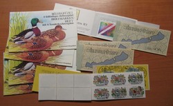 11 new stamp booklets ducks, balaton, Danube Bend, Olympiafila