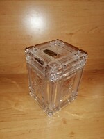 Vitrometan kristály üveg cukortartó 13 cm magas (z)