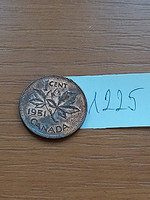 KANADA 1 CENT 1951 VI. GYÖRGY 1225