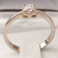 from 123T1ft brilliant 0.25ct 14k white gold 1.84g solitaire ring snow white first part. Top with Wesselton stone
