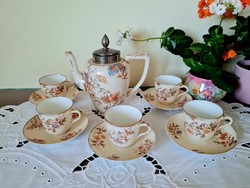 Extrém ritka antik porcelánfajansz teás/kávés készlet - Franziska Hirsch