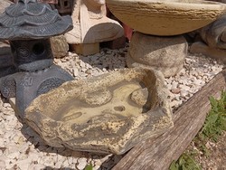 Rare rock garden stone bird drinker bird drinker feeder water bath bowl artificial stone