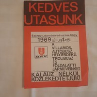 Bkv information on the introduction of advance tickets, July 1969. 1.