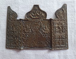 Small Russian travel icon / triptych