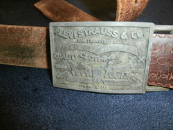 Levi's strauss belt buckle - leather belt