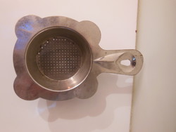 Tea strainer - 15 x 8.5 x 2 cm - metal - old - perfect