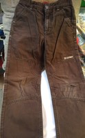 Dark brown linen trousers for 128 cm tall boys (6-8 years old), esprit brand