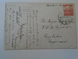 D194980 Régi képeslap  Suchanek  Szerelmi Bánat-küldve Mojzes Lajosnak  Fogolytábor Kenyérmező 1917