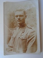 D194962  Katona fotó  -tiszt, kitüntetés 1910k   1vh  - militária