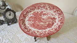 English ironstone faience oval roast offering bowl