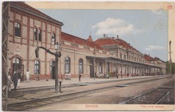 Szolnok, Pálya udvar belseje. Róth Dezső, 1915. Postán futott