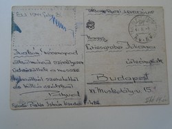 D194978 Régi képeslap  szegfű - Tábori Posta 1944 - Pintér István tizedes -Griesgraber Julianna Bp.