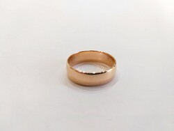 14k. Vörös Arany 4,64g. Hagyományos karikagyűrű, új állapotban!  (No.: 20)