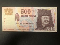 500 forint 2001. MINTA.  UNC!!
